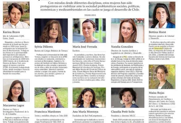 El Mercurio – Profesionales, académicas e investigadoras: Desde el observatorio ALMA hasta Hollywood