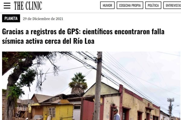 The Clinic | Gracias a registros de GPS: científicos encontraron falla sísmica activa cerca del Río Loa
