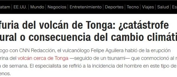 CCN Español | La furia del volcán de Tonga: ¿catástrofe natural o consecuencia del cambio climático?