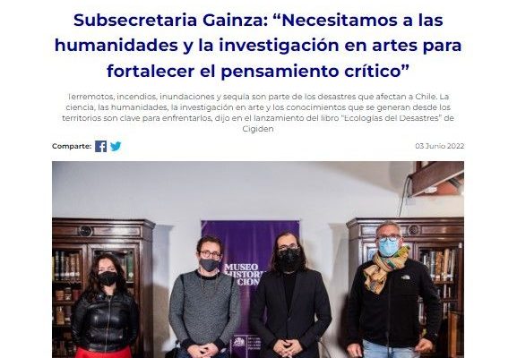 Ministerio de Ciencia – Subsecretaria Gainza: “Necesitamos a las humanidades y la investigación en artes para fortalecer el pensamiento crítico”