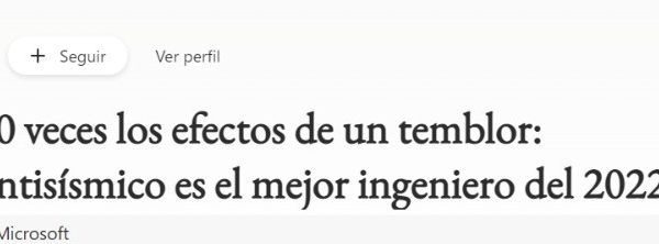 MSN | Reduce 10 veces los efectos de un temblor: pionero antisísmico es el mejor ingeniero del 2022
