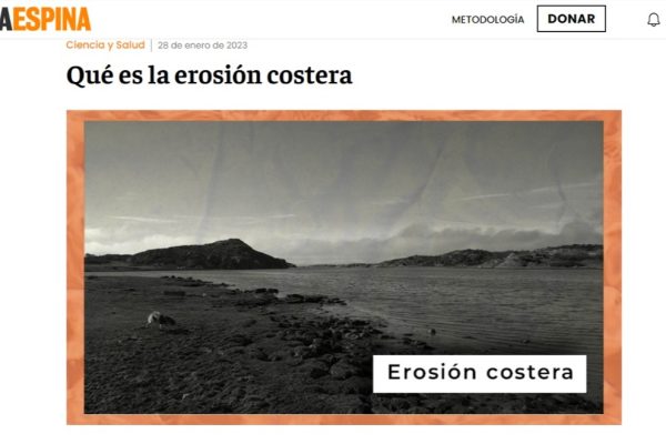 Mala Espina Check | Qué es la erosión costera