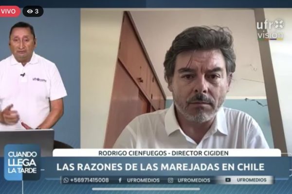 UFRO Medios | Director de CIGIDEN, Rodrigo Cienfuegos, hablando de marejadas y el proyecto SIMONA Costa