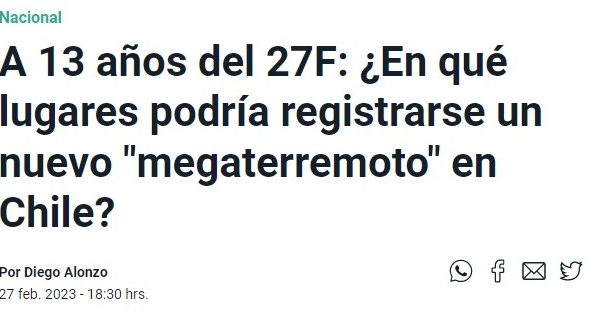 Mega | A 13 años del 27F: ¿En qué lugares podría registrarse un nuevo “megaterremoto” en Chile?