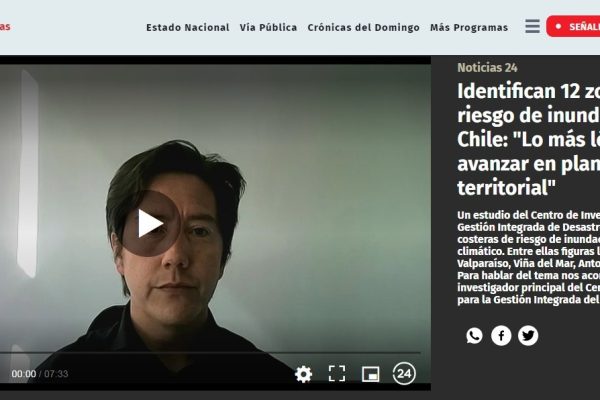 24 Horas | Identifican 12 zonas con riesgo de inundación en Chile: “Lo más lógico es avanzar en planificación territorial”