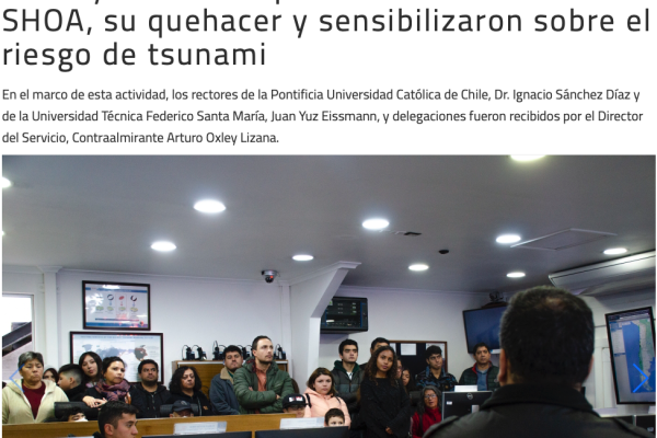 Directemar | Día de los Patrimonios: visitantes se instruyeron sobre parte de la historia del SHOA, su quehacer y sensibilizaron sobre el riesgo de tsunami