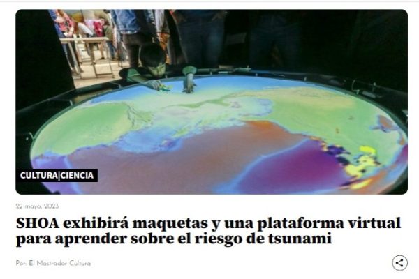 El Mostrador | SHOA exhibirá maquetas y una plataforma virtual para aprender sobre el riesgo de tsunami