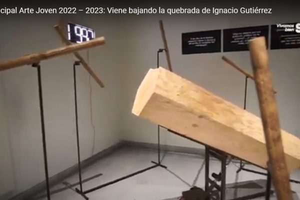 Santiago Cultura | Premio Municipal Arte Joven 2022 – 2023: Viene bajando la quebrada de Ignacio Gutiérrez