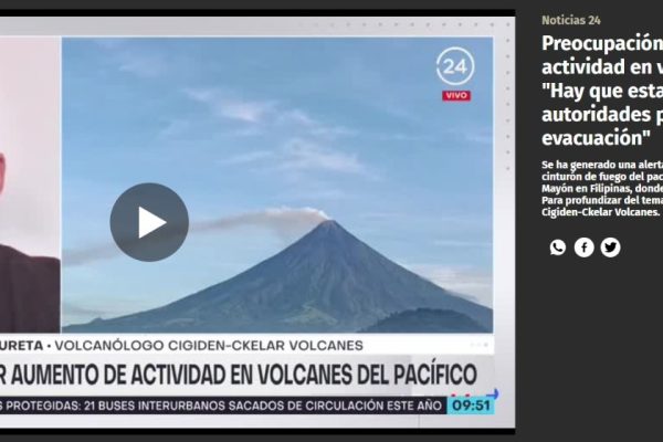 24 Horas | Preocupación por aumento de actividad en volcanes del Pacífico: “Hay que estar pendientes de las autoridades para una eventual evacuación”