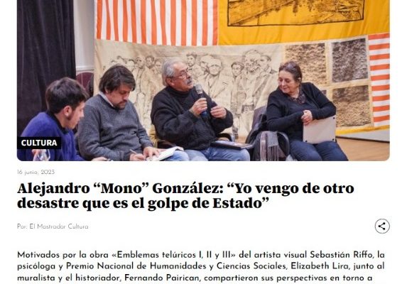 El Mostrador | Alejandro “Mono” González: “Yo vengo de otro desastre que es el golpe de Estado”