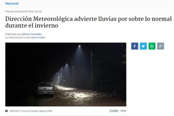 Radio Biobio | Dirección Meteorológica advierte lluvias por sobre lo normal durante el invierno