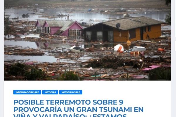 El Informador Chile | POSIBLE TERREMOTO SOBRE 9 PROVOCARÍA UN GRAN TSUNAMI EN VIÑA Y VALPARAÍSO: ¿ESTAMOS PREPARADOS?