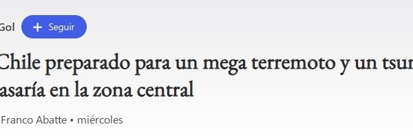 MSN | ¿Está Chile preparado para un mega terremoto y un tsunami? Esto pasaría en la zona central