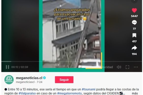 Meganoticias (TikTok) | ¿Estamos preparados para evacuar en caso de un tsunami?