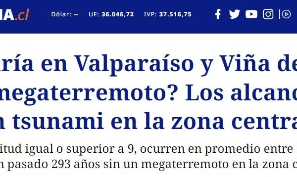 Pura Noticia | ¿Qué pasaría en Valparaíso y Viña del Mar si viene un megaterremoto? Los alcances que tendría un tsunami en la zona central