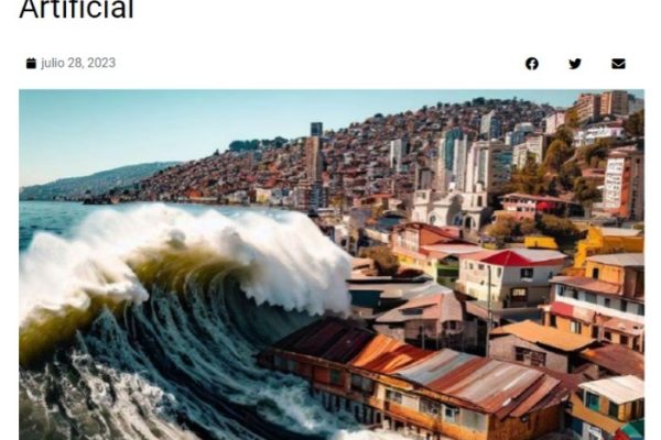 Será Noticias | Cómo sería la inundación tras un posible tsunami en Valparaíso, según la Inteligencia Artificial