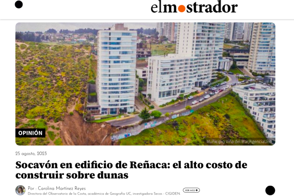 El Mostrador | Socavón en edificio de Reñaca: el alto costo de construir sobre dunas