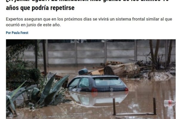 La Hora | ¿A juntar agua?: La inundación más grande de los últimos 10 años que podría repetirse