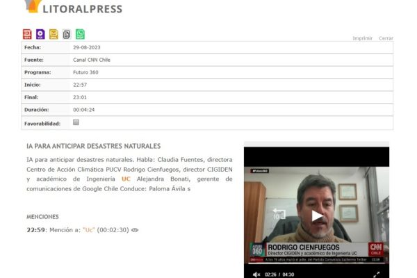 LitoralPress | IA PARA ANTICIPAR DESASTRES NATURALES
