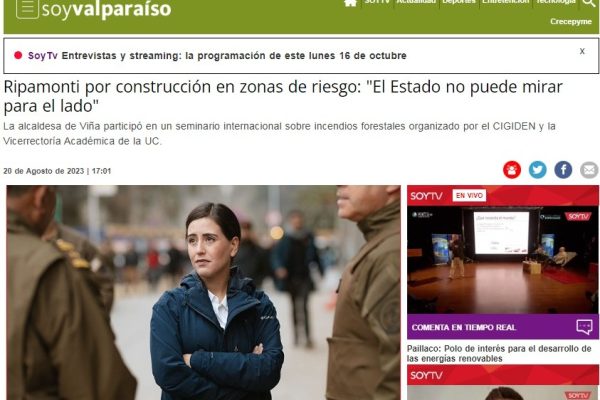 Soy Valparaíso | Ripamonti por construcción en zonas de riesgo: “El Estado no puede mirar para el lado”