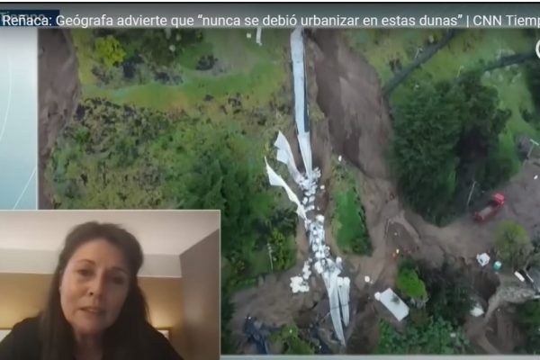CNN Tiempo | Socavón en Reñaca: Geógrafa advierte que “nunca se debió urbanizar en estas dunas”