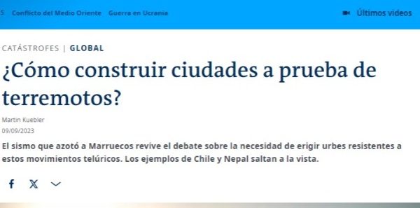 DW | ¿Cómo construir ciudades a prueba de terremotos?