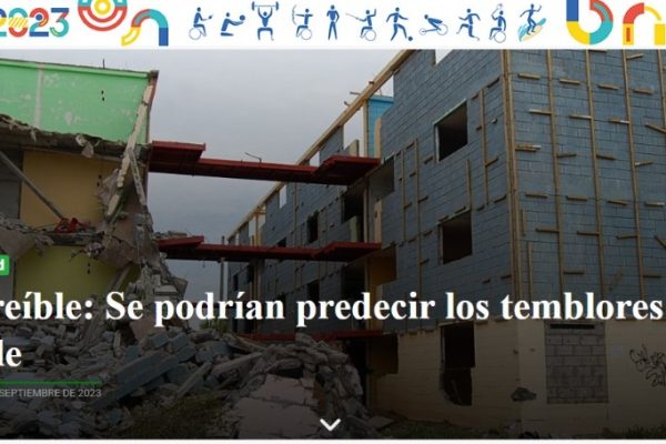 El Tipógrafo | Increíble: Se podrían predecir los temblores en Chile