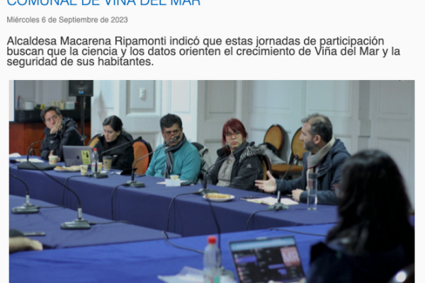 Municipalidad de Viña del Mar | EXPERTOS ANALIZAN ZONAS DE RIESGO DE EDIFICACIÓN EN EL MARCO DEL DIAGNÓSTICO DEL PLAN REGULADOR COMUNAL DE VIÑA DEL MAR