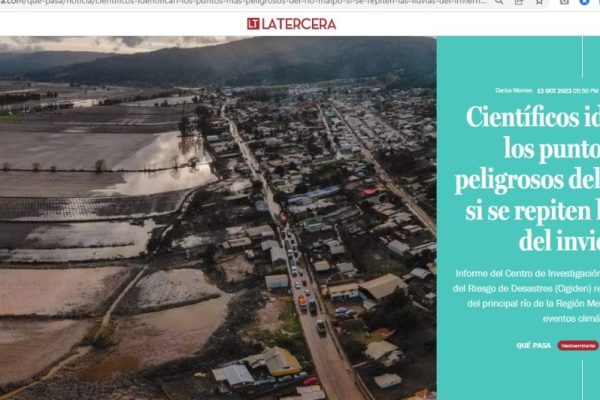Qué Pasa LT | Científicos identifican los puntos más peligrosos del río Maipo si se repiten las lluvias del invierno