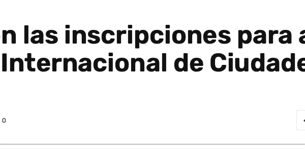 Infogate | Ya se abrieron las inscripciones para asistir a la II Conferencia Internacional de Ciudades Resilientes