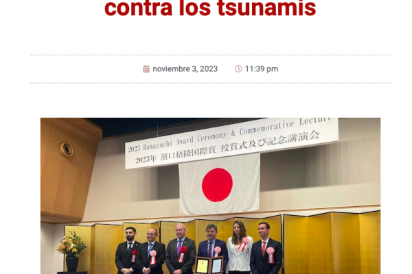 Tierra Amarillano | Académico chileno recibe en Japón premio internacional por su aporte contra los tsunamis
