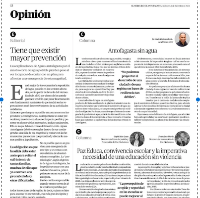 El Mercurio de Antofagasta | Antofagasta sin agua
