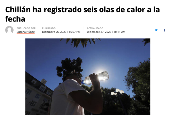 La Discusión | Chillán ha registrado seis olas de calor a la fecha