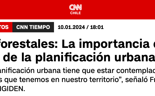 CNN Chile | Incendios forestales: La importancia del factor climático y de la planificación urbana