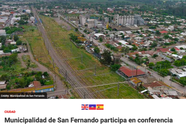 Hora de Noticias | Municipalidad De San Fernando participa en conferencia internacional ciudades resilientes