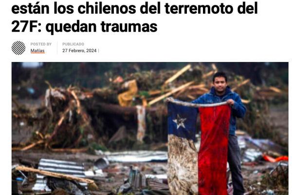 Atacama Noticias | Una IA analizó que tan recuperados están los chilenos del terremoto del 27F: quedan traumas