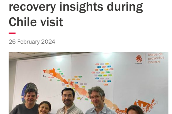 Cardiff University | Dr Diana Contreras Mojica shares post-disaster recovery insights during Chile visit
