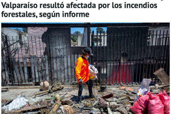 DUNA | Más del 30% de la superficie de Viña del Mar y Valparaíso resultó afectada por los incendios forestales, según informe