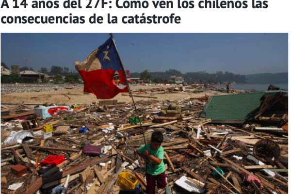 DUNA | A 14 años del 27F: Cómo ven los chilenos las consecuencias de la catástrofe