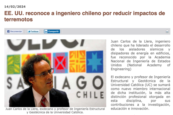 EMB Construcción | EE.UU. reconoce a ingeniero chileno por reducir impactos de terremotos