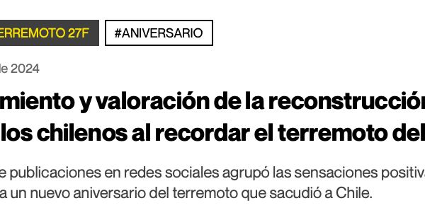 El Dínamo | Resentimiento y valoración de la reconstrucción: lo que sienten los chilenos al recordar el terremoto del 27F