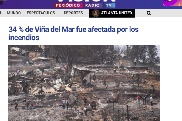 La Visión | 34 % de Viña del Mar fue afectada por los incendios
