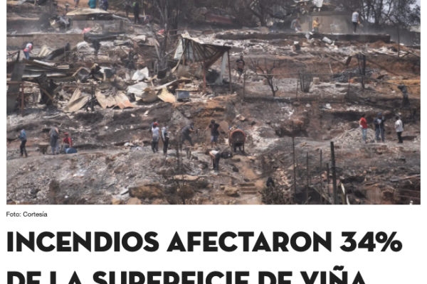 Megalópolis | Incendios afectaron 34% de la superficie de Viña del Mar