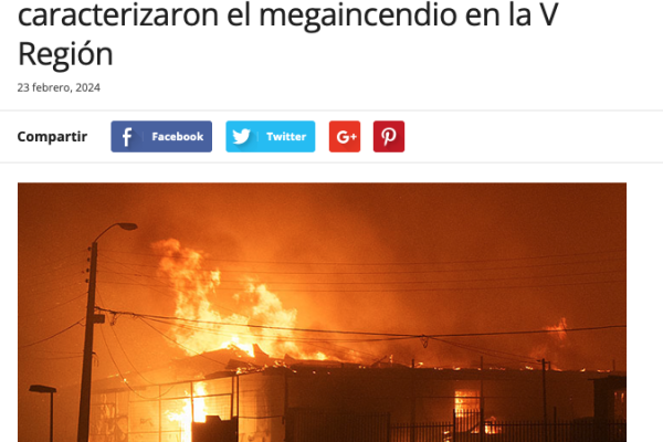 Nuevo Poder | Fallas o ausencia de planificación caracterizaron el megaincendio en la V Región