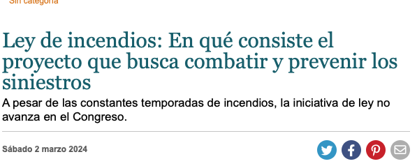 Guioteca | Ley de incendios: En qué consiste el proyecto que busca combatir y prevenir los siniestros