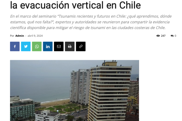 CodexVerde | Advierten la urgencia de implementar la evacuación vertical en Chile