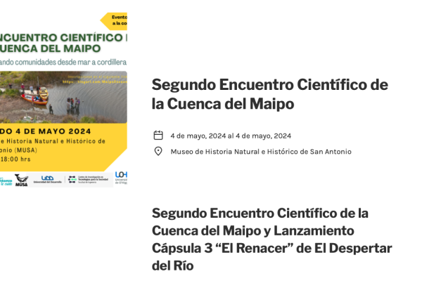 Ladera Sur | Segundo Encuentro Científico de la Cuenca del Maipo