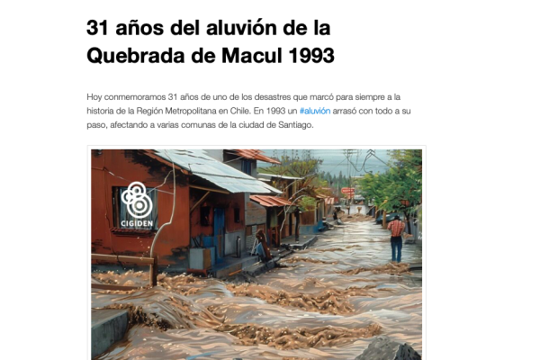 RNE.cl | 31 años del aluvión de la Quebrada de Macul 1993
