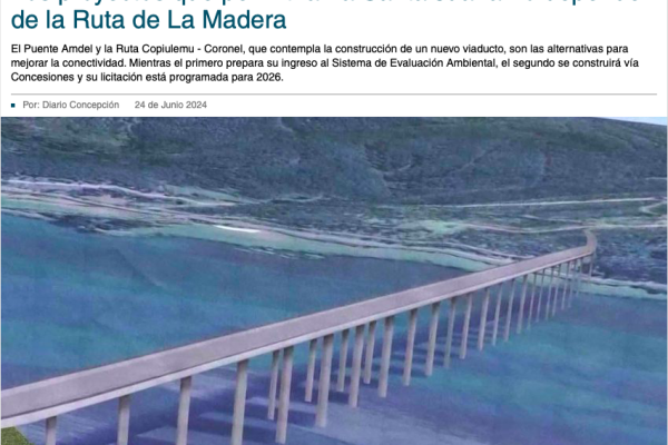 Diario Concepción | Los proyectos que permitirán a Santa Juana no depender de la Ruta de La Madera