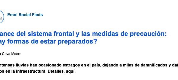 EMOL | Balance del sistema frontal y las medidas de precaución: ¿Hay formas de estar preparados?